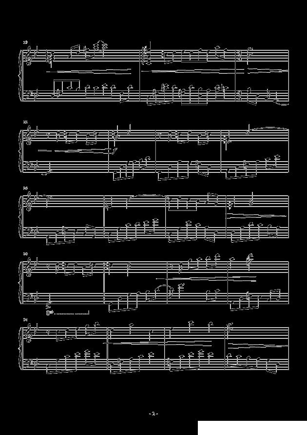 冬夜钢琴曲谱（图2）