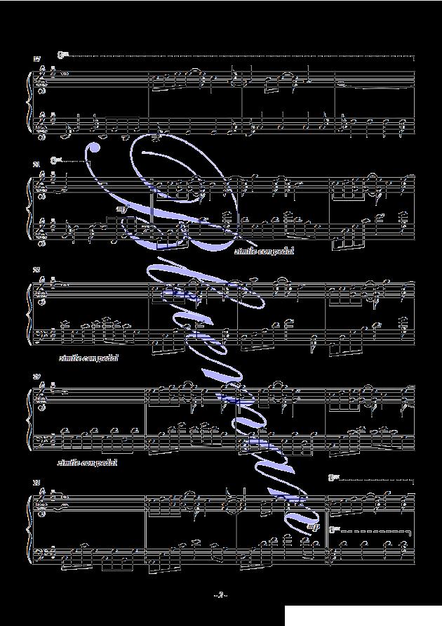 The Feather Theme （Blueame编配）钢琴曲谱（图2）