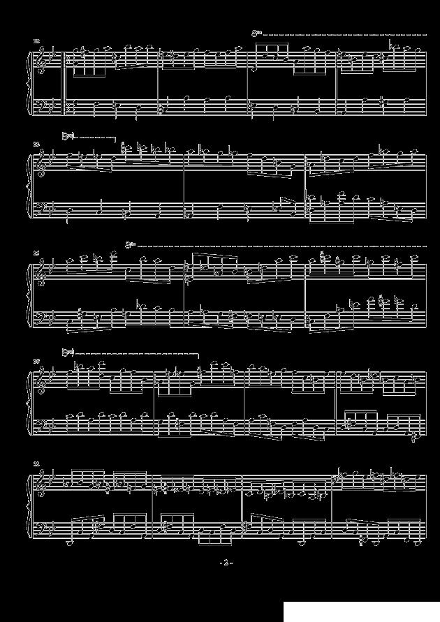 大教堂托卡塔 （g小调）钢琴曲谱（图2）