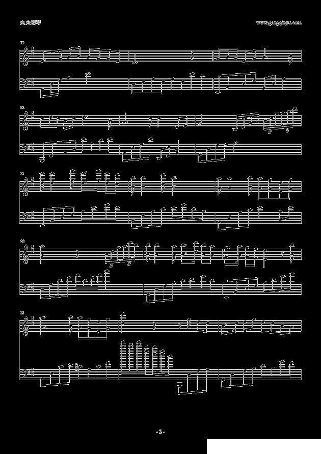顺流逆流钢琴曲谱（图2）