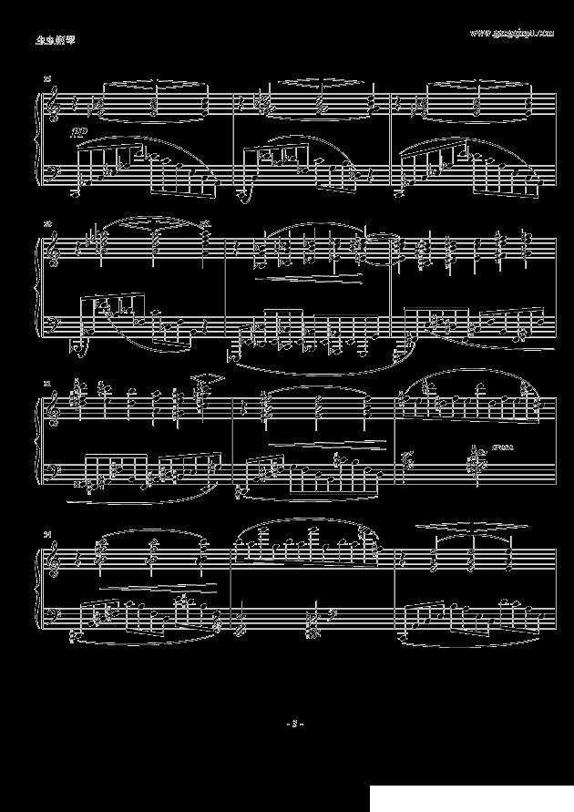 随想曲（Op.76.No.8 ）钢琴曲谱（图3）