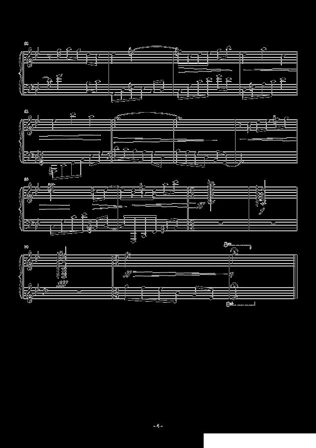冬夜钢琴曲谱（图4）
