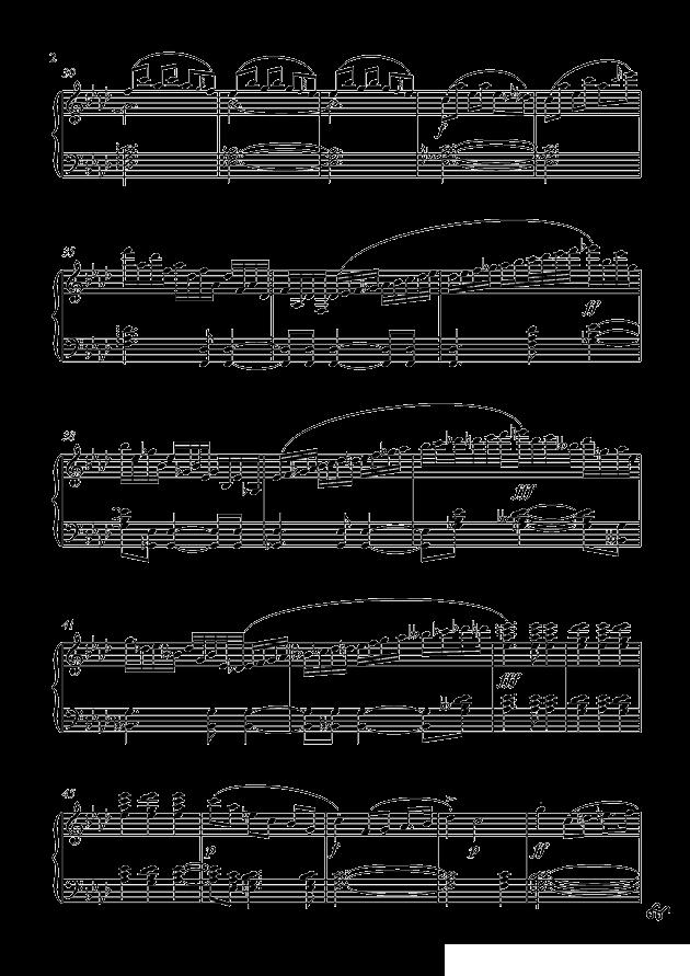 f小调小步舞曲钢琴曲谱（图2）
