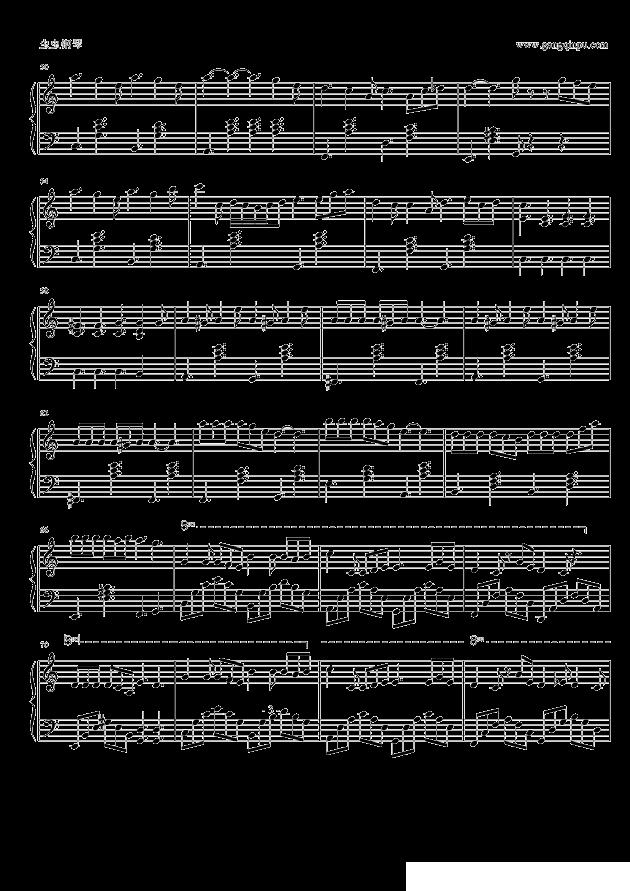 忘笑书（完整记谱版）钢琴曲谱（图3）