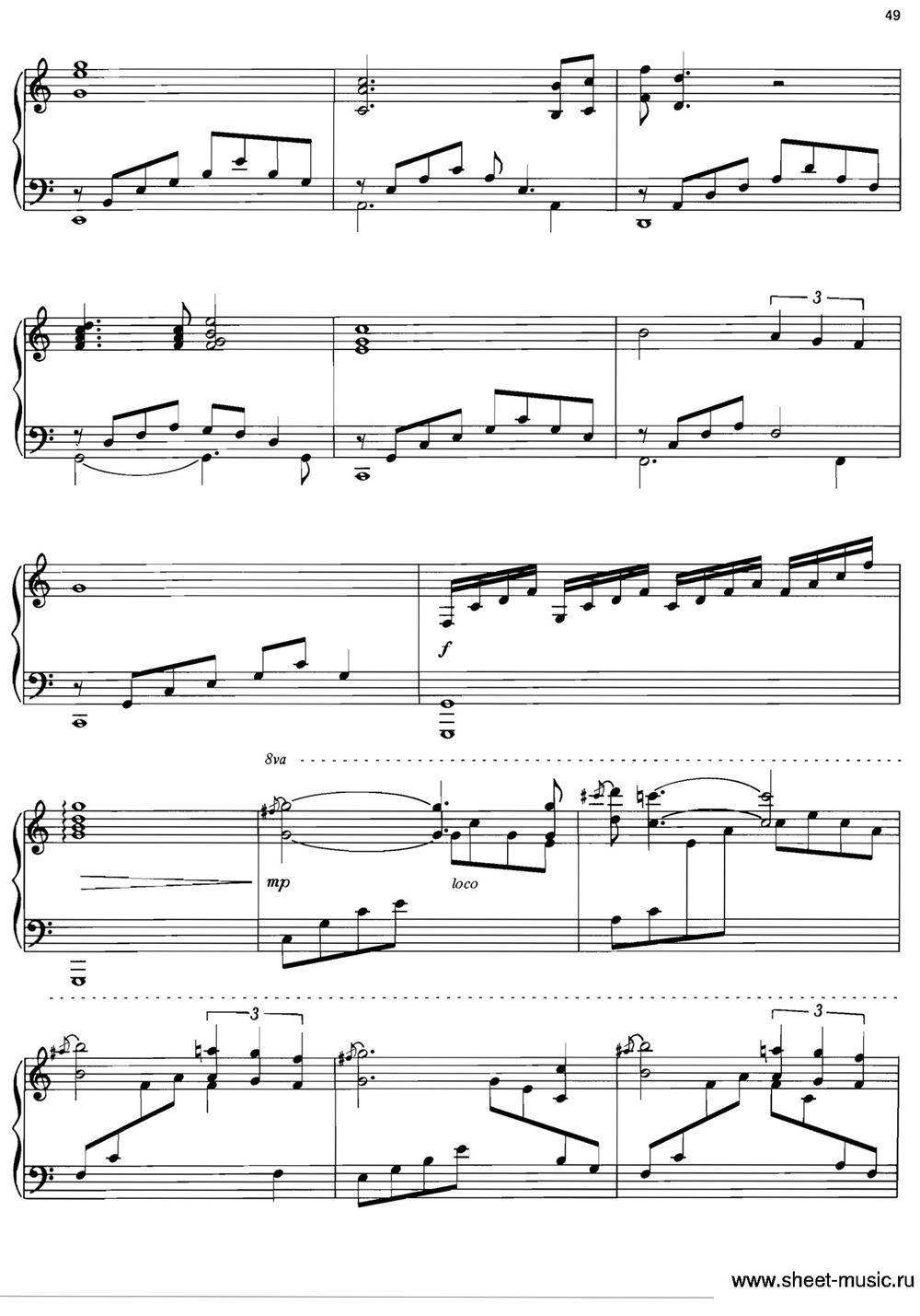 MOON RIVER钢琴曲谱（图4）