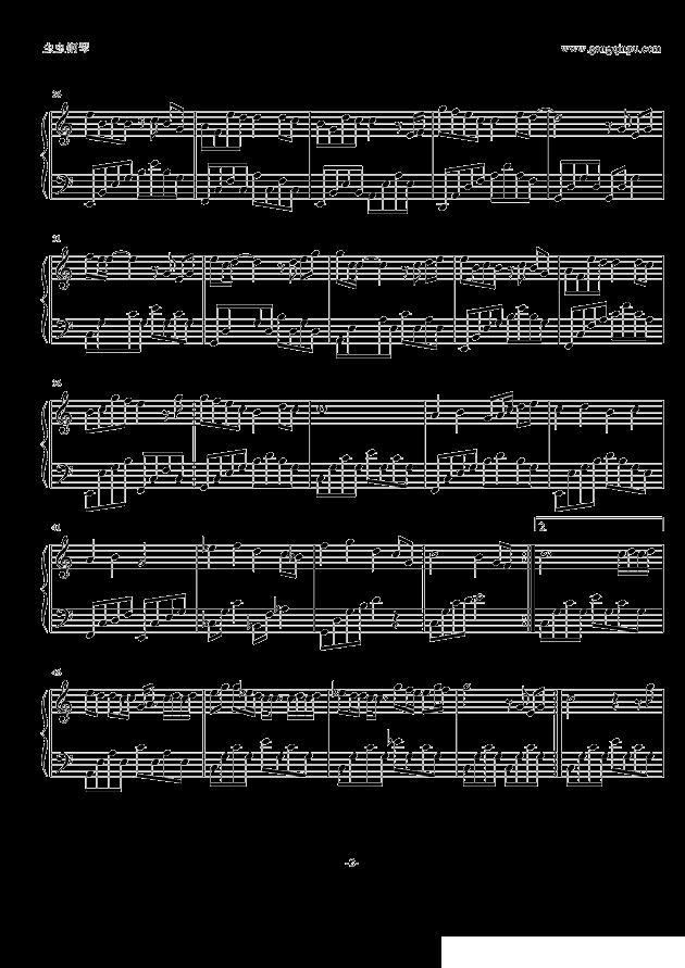样钢琴曲谱（图2）