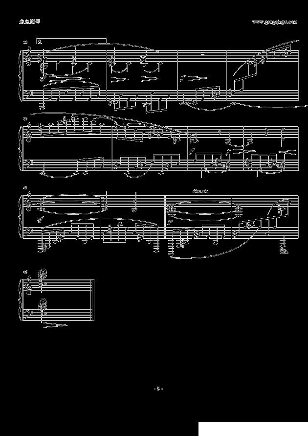 间奏曲 Op.118.No.1钢琴曲谱（图3）