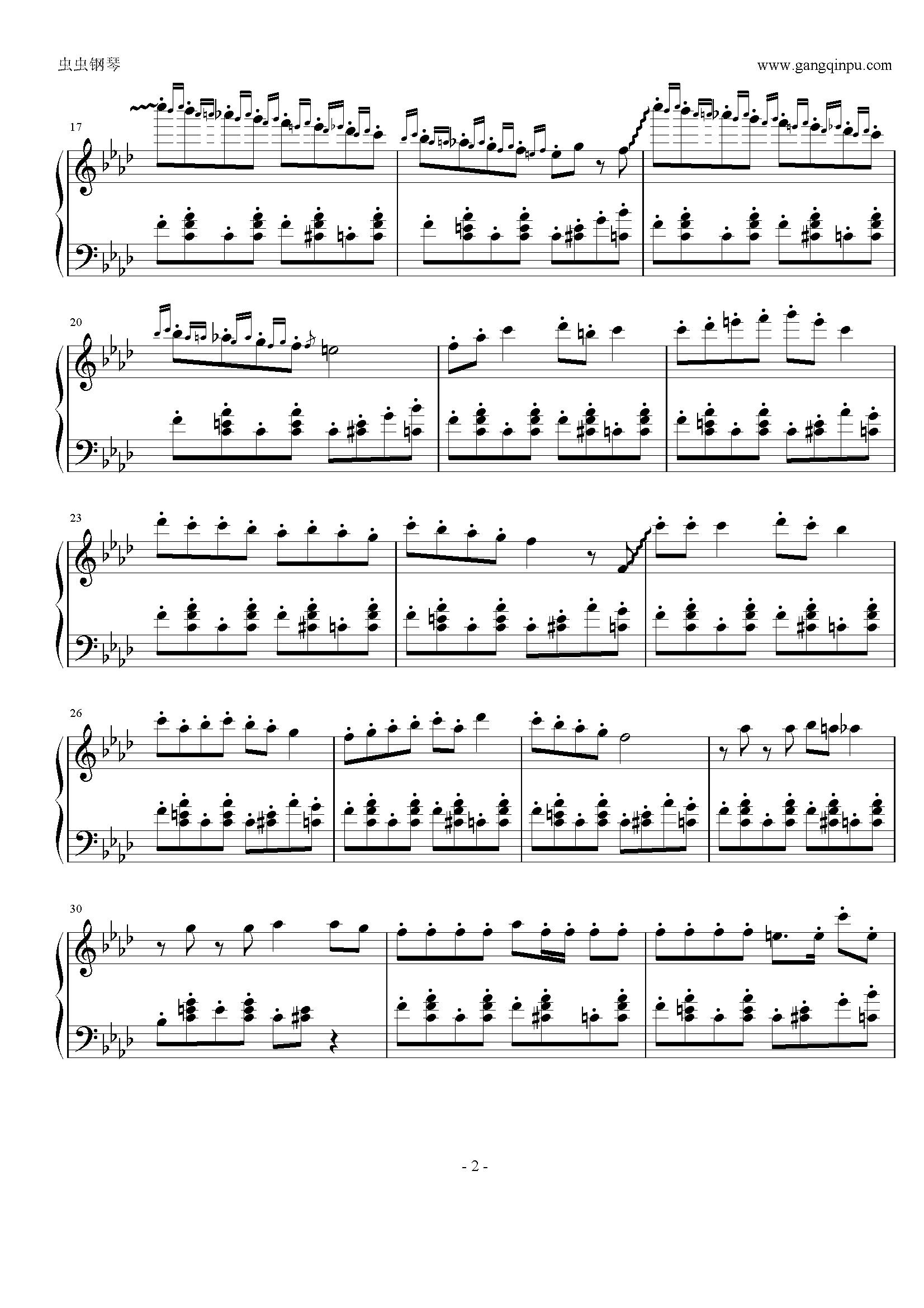 神经病之歌钢琴曲谱（图2）