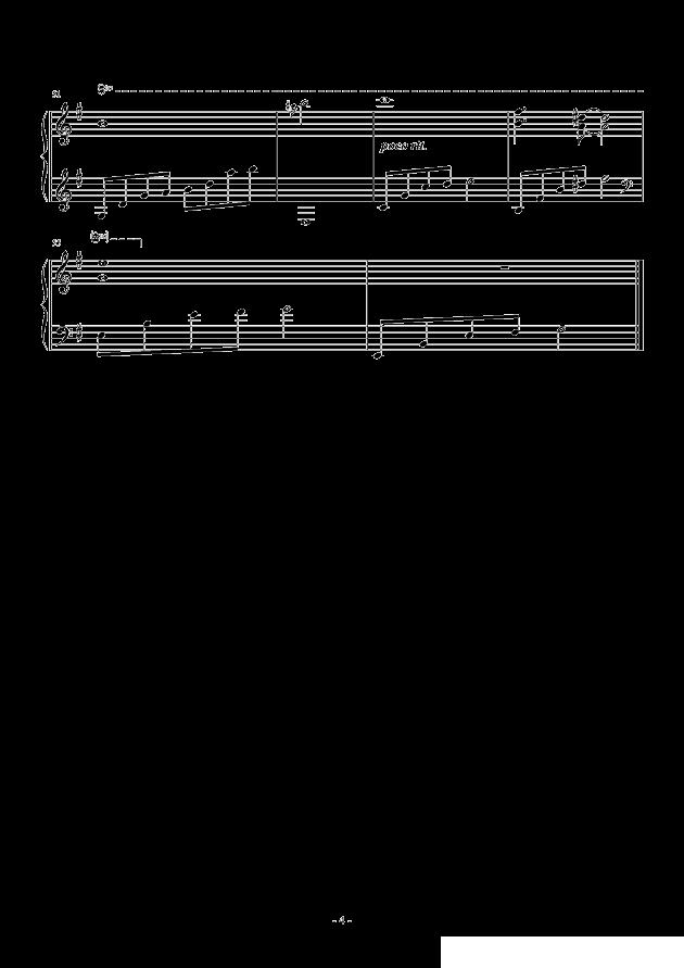 暮光小镇钢琴曲谱（图4）
