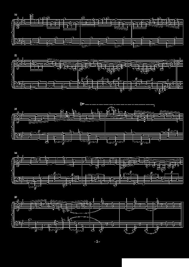 红白机钢琴曲谱（图2）