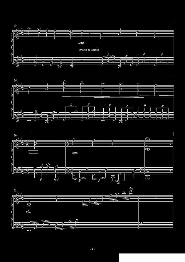 悠然钢琴曲谱（图2）
