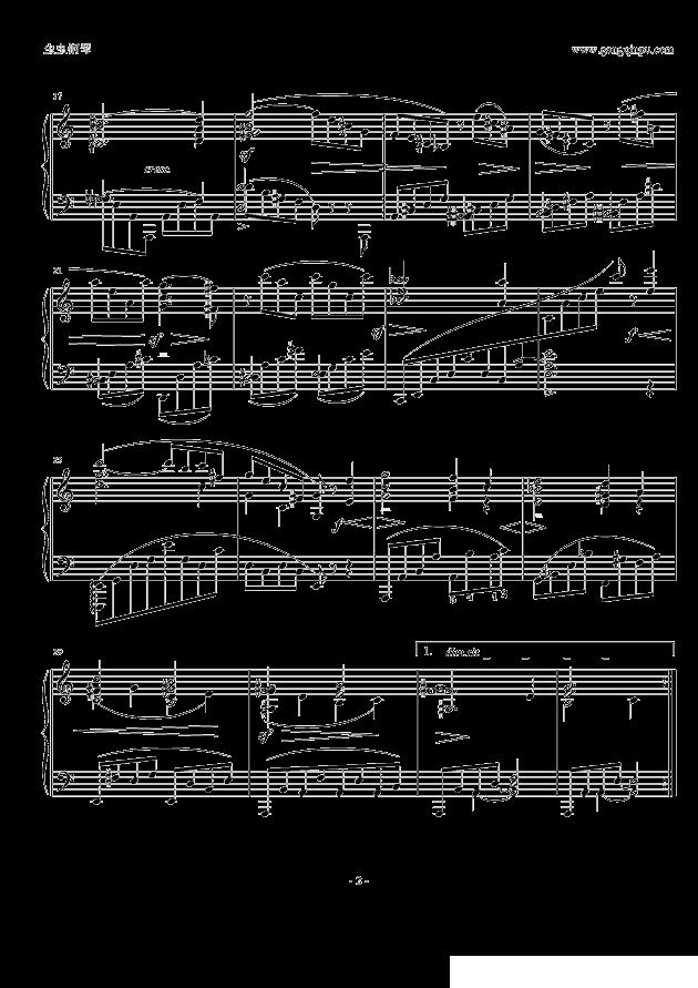 间奏曲 Op.118.No.1钢琴曲谱（图2）
