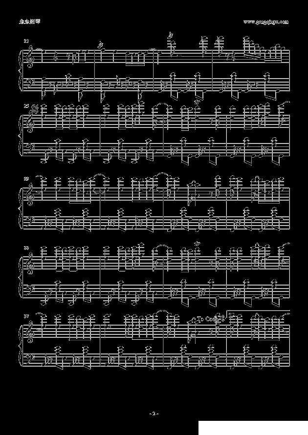 The show钢琴曲谱（图2）