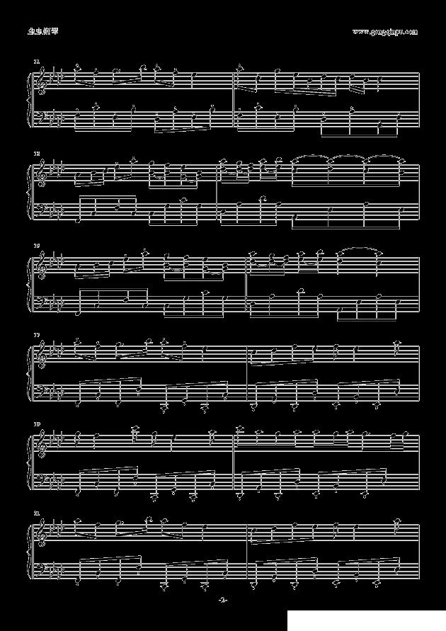 happiness of marionette （选自《海猫鸣泣之时》）钢琴曲谱（图2）