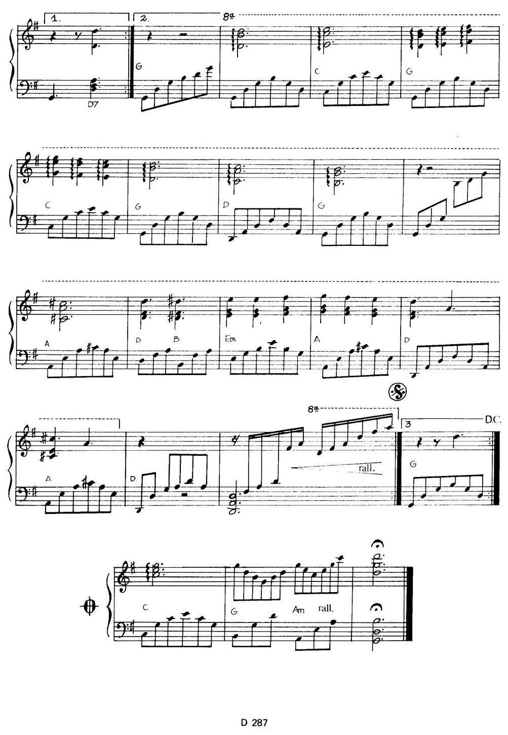 PLAISIR D＇AMOUR钢琴曲谱（图4）