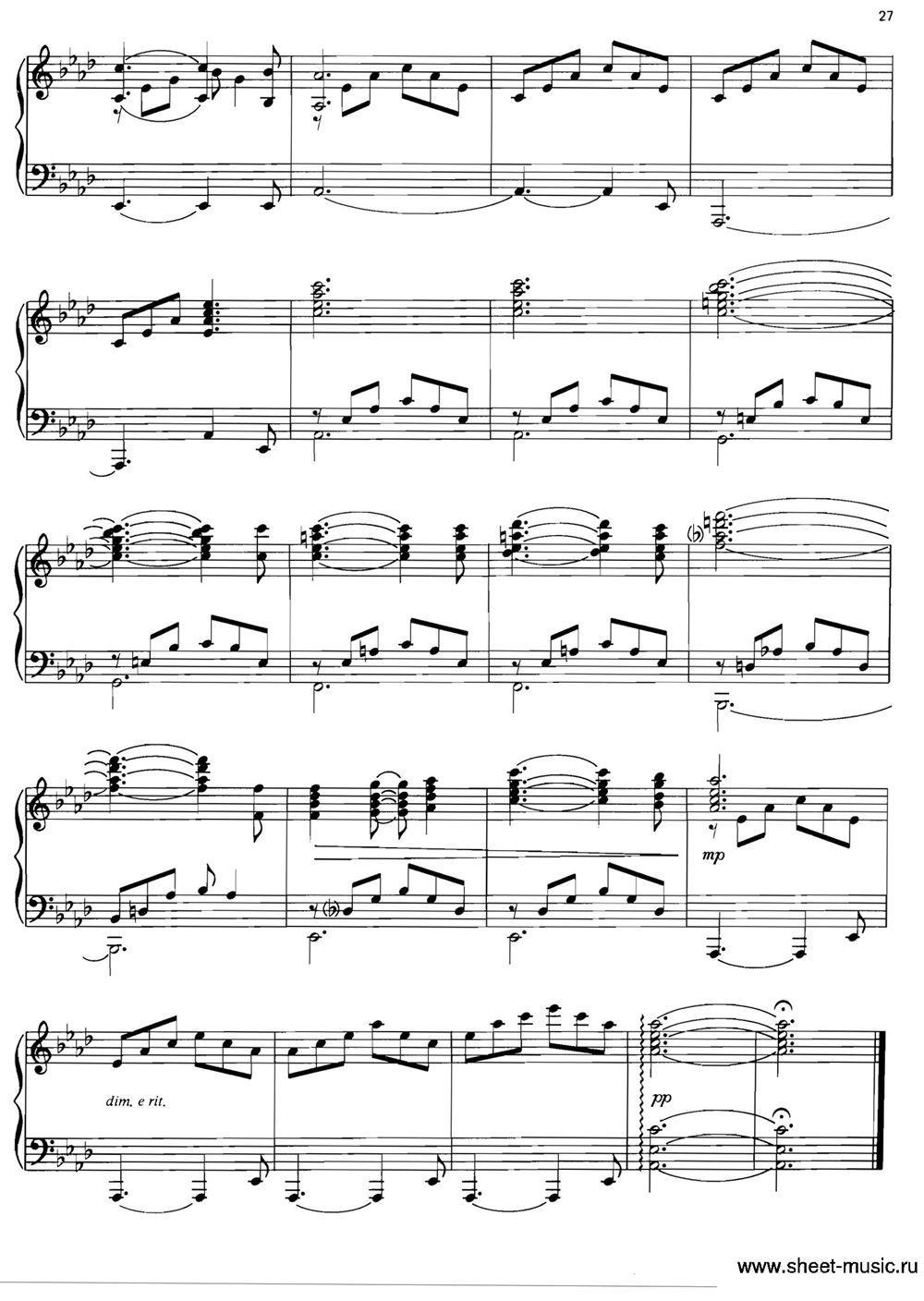 LIEBESTRAUM钢琴曲谱（图5）