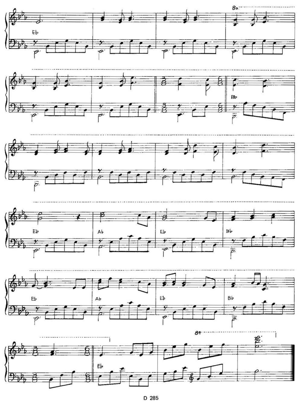 WIEGENLIED钢琴曲谱（图2）