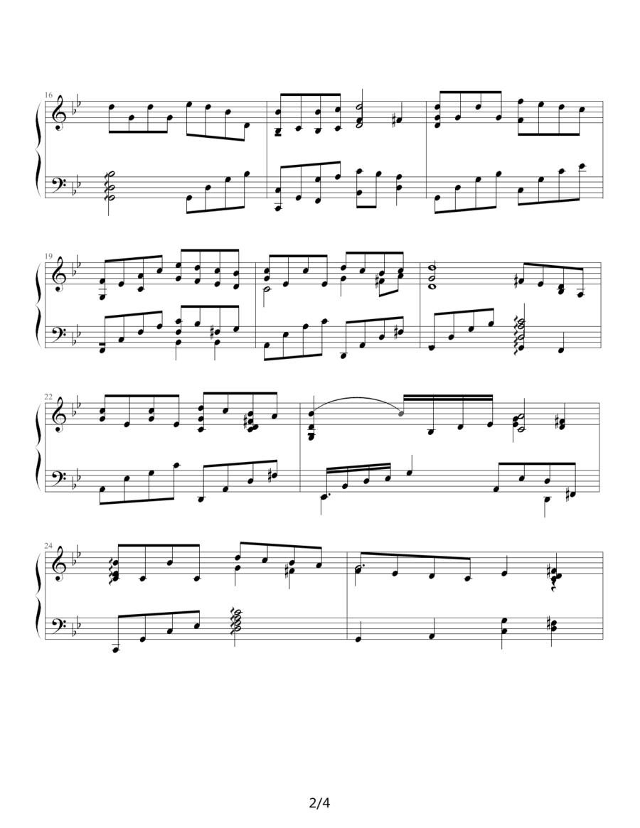 辛德勒的名单（何爱媛制谱版）钢琴曲谱（图2）