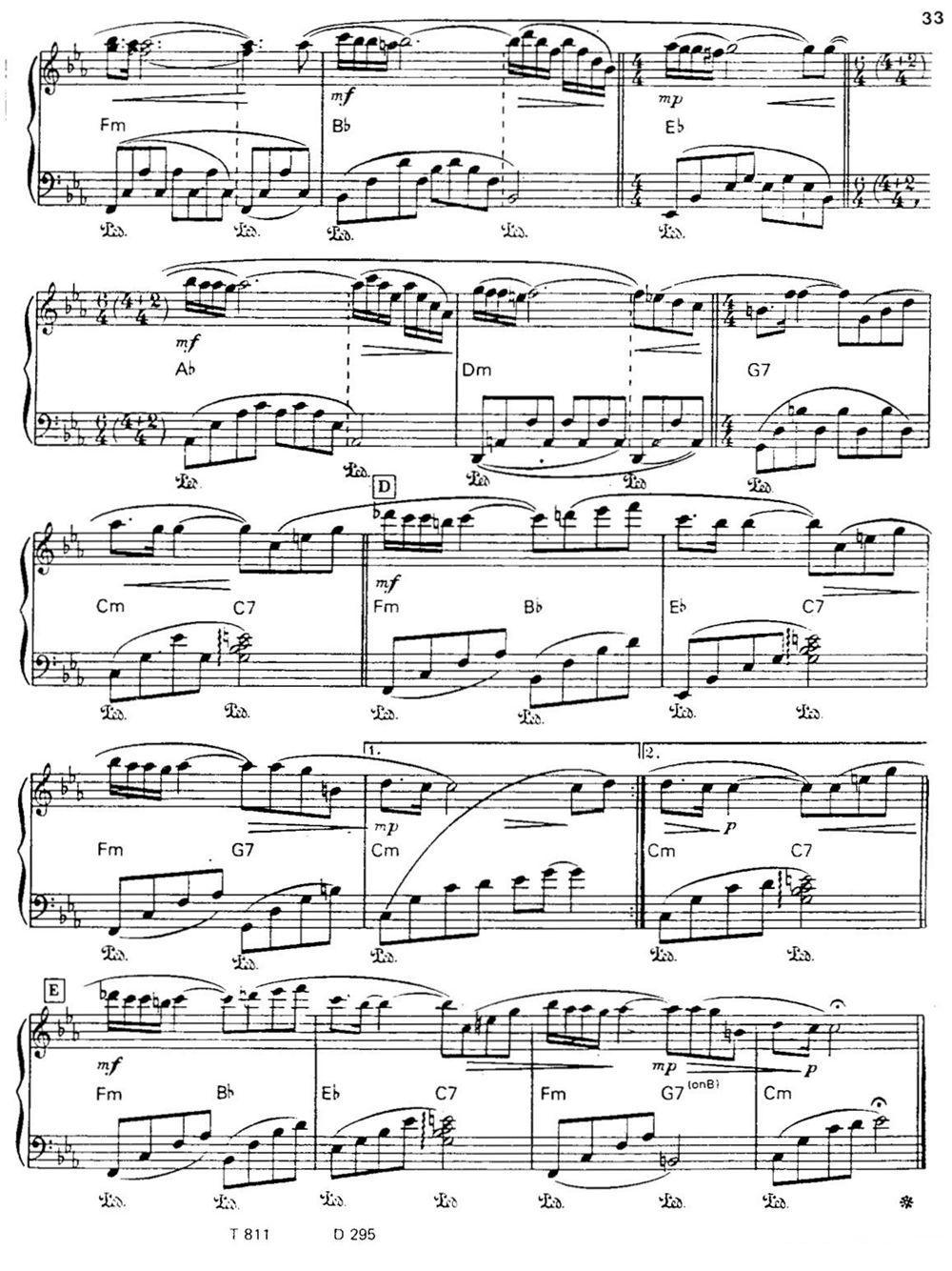 L＇HEURE BLEUE钢琴曲谱（图2）