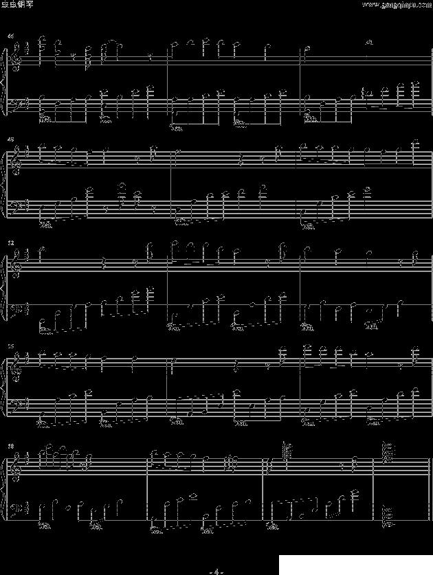 天之痕钢琴曲谱（图4）