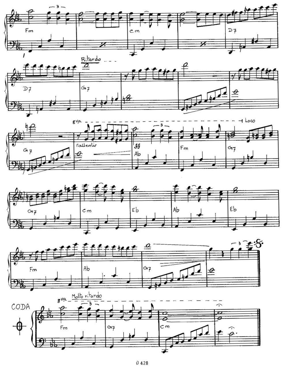 COULEUR TENDRESSE钢琴曲谱（图2）