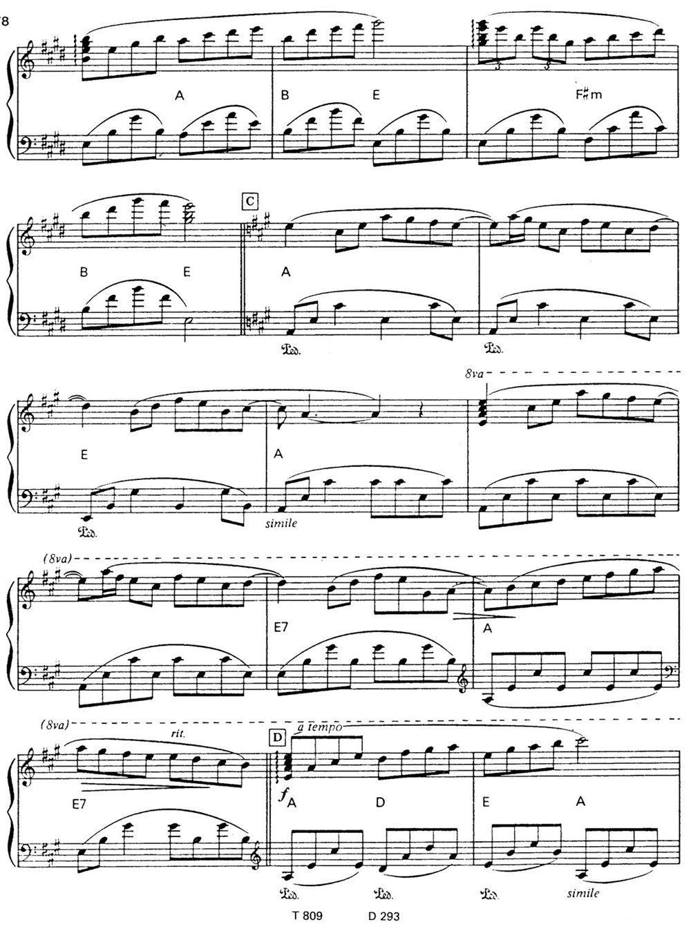 LES PREMIERS SOURIRES DE VANESSA钢琴曲谱（图2）