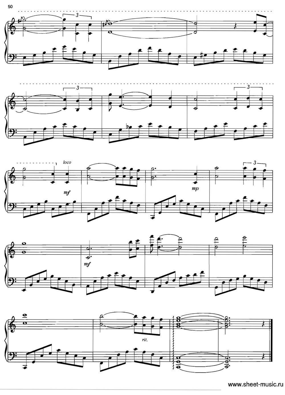 MOON RIVER钢琴曲谱（图5）