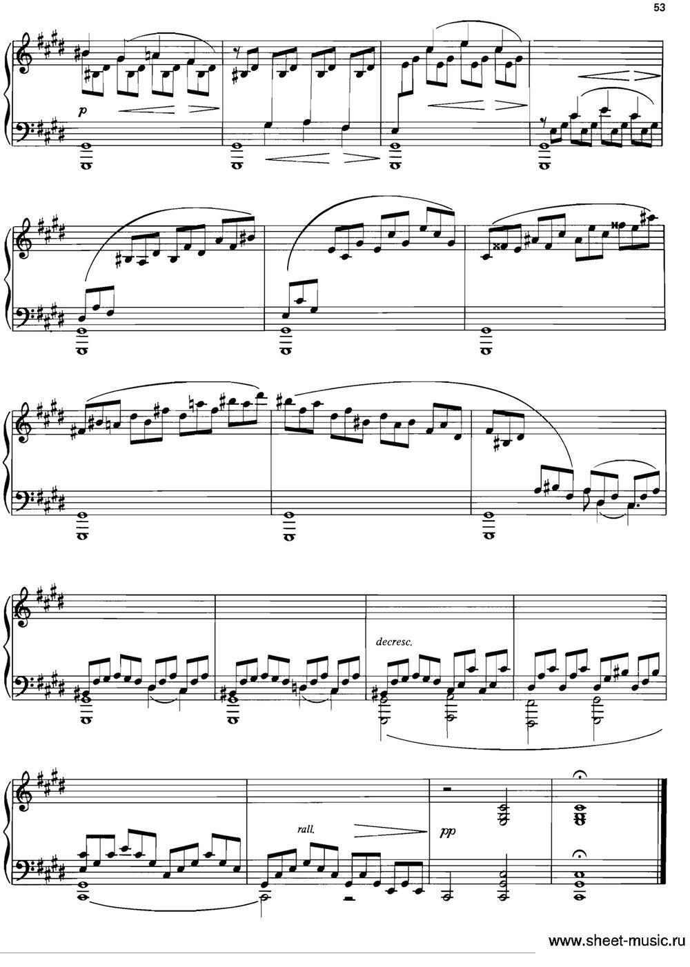 SONATE AU CLAIR DE LUNE（MOONLIGHT SONATA）钢琴曲谱（图3）