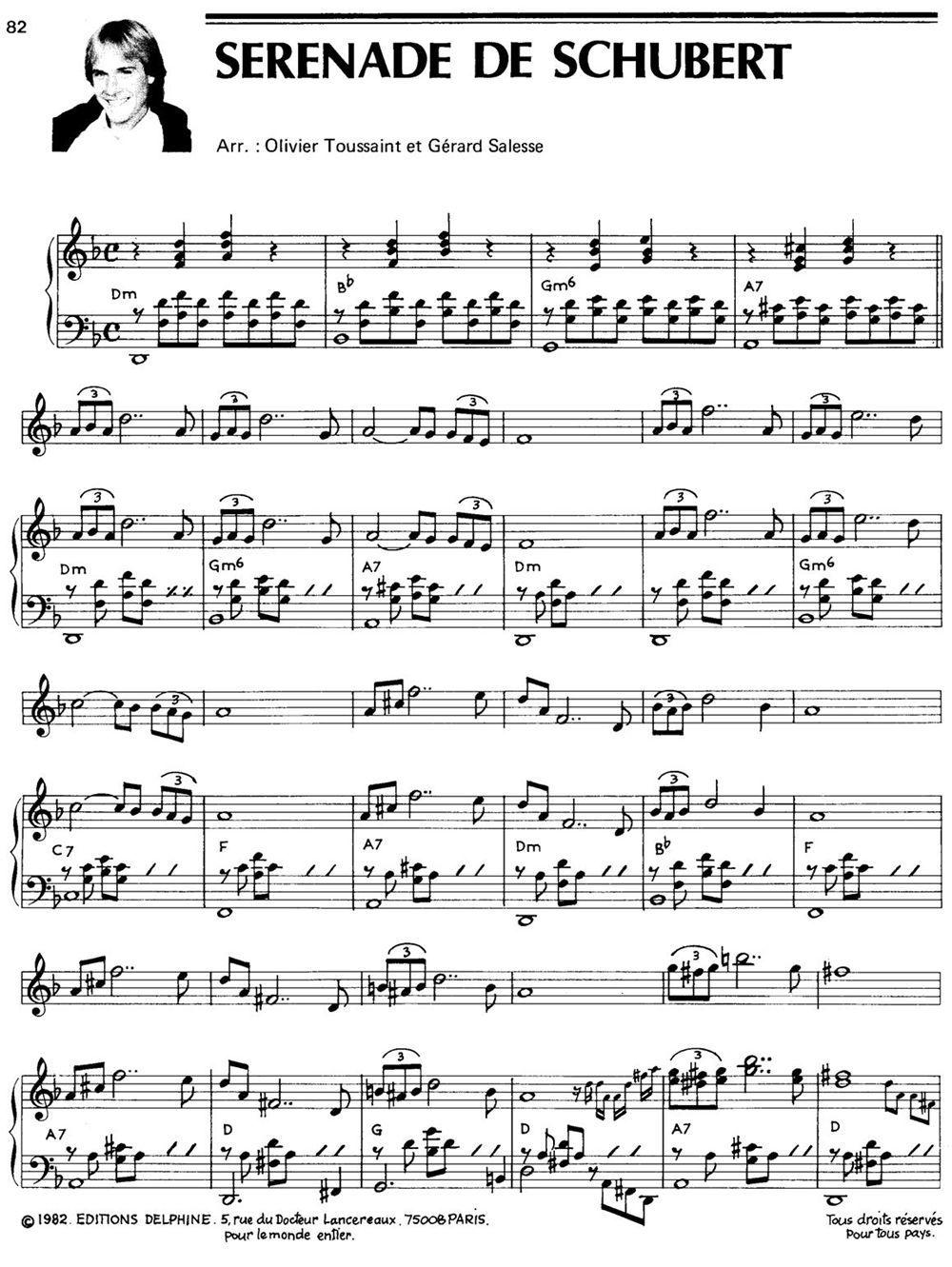 SERENADE DE SCHUBERT钢琴曲谱（图1）