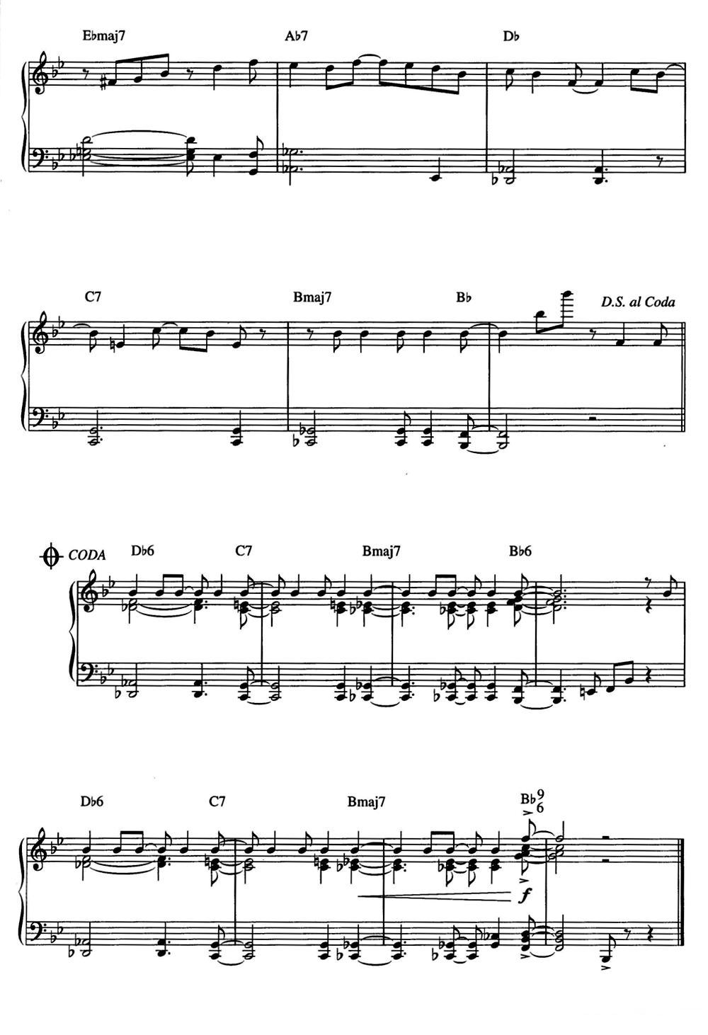 One Note Samba（samba de uma nota so）（爵士钢琴酒吧独奏钢琴谱）钢琴曲谱（图6）