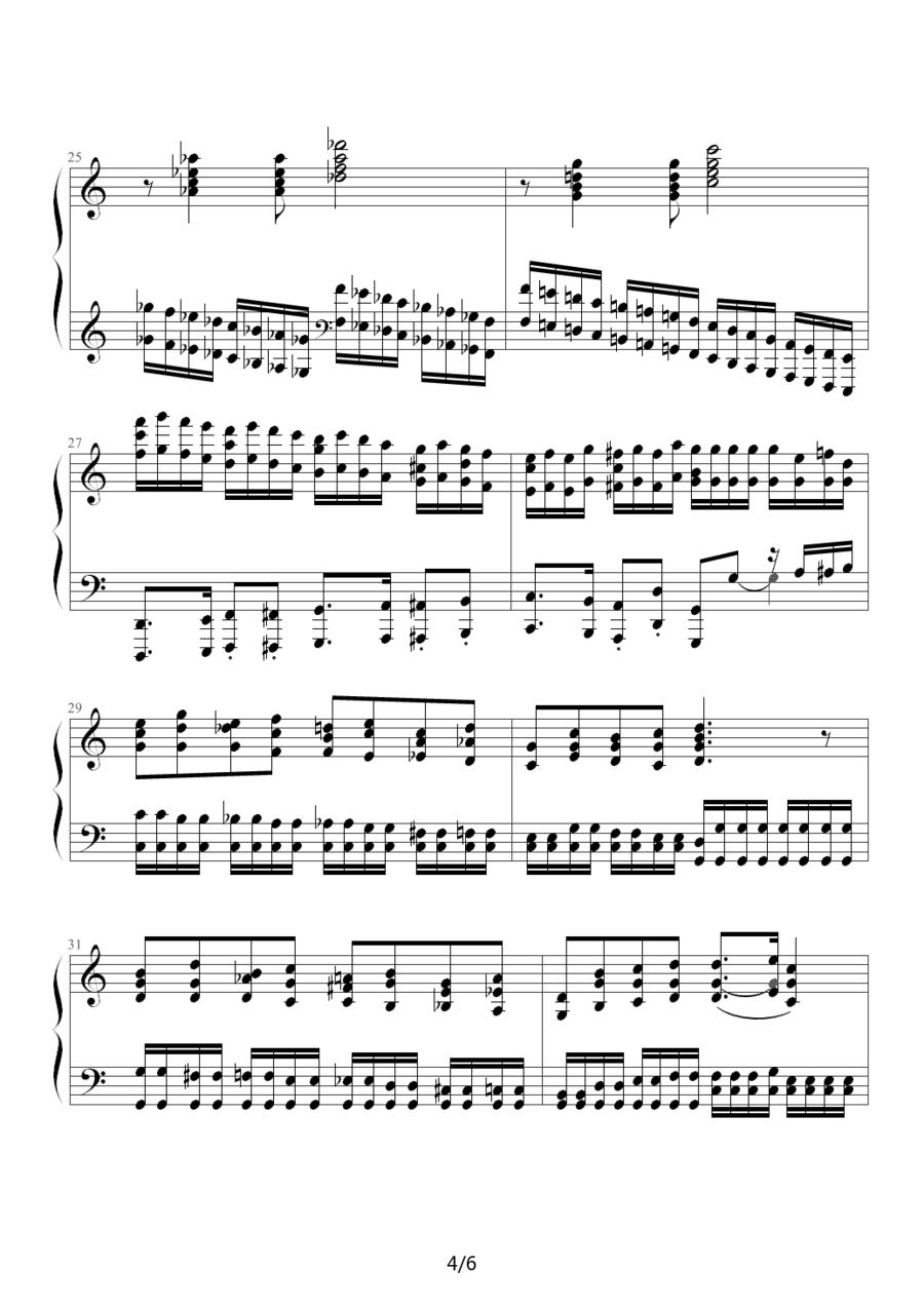 练习曲（Op.72 No.4）钢琴曲谱（图4）
