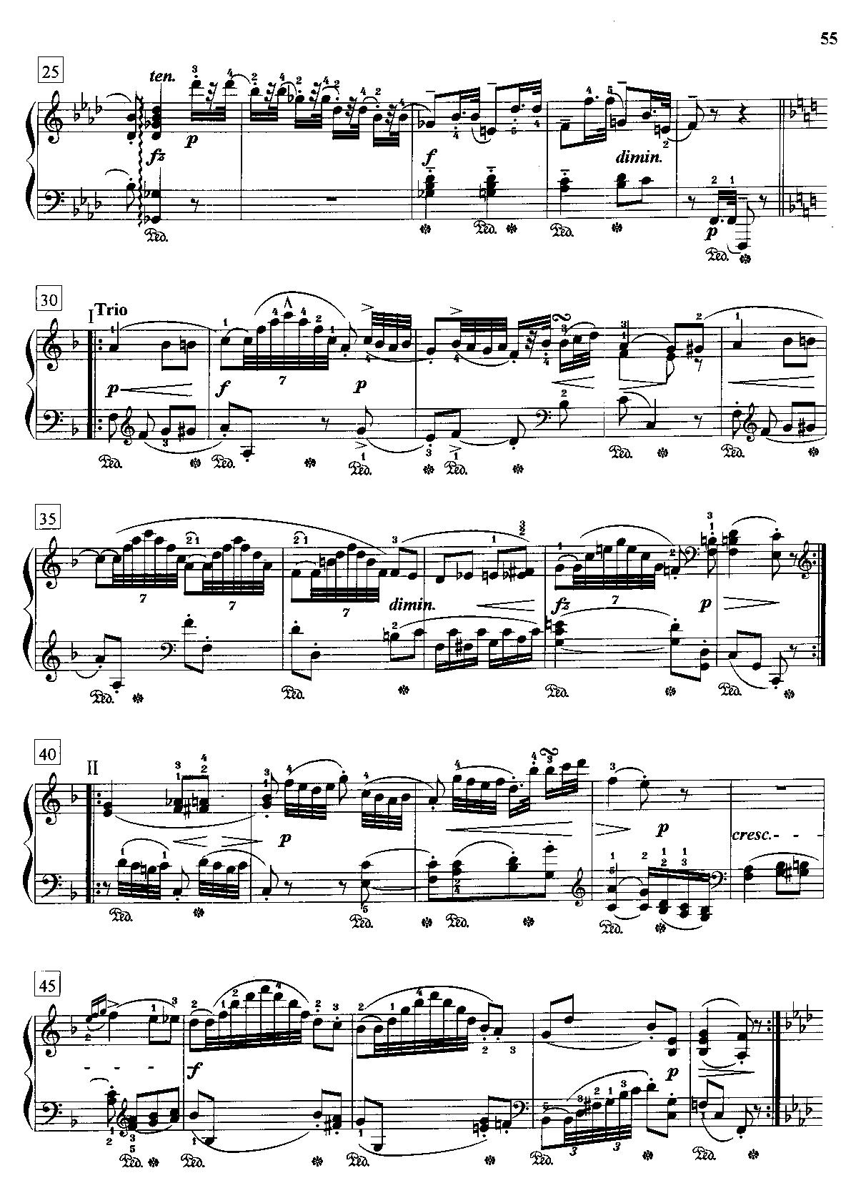 f小调变奏曲（Op.83）钢琴曲谱（图2）