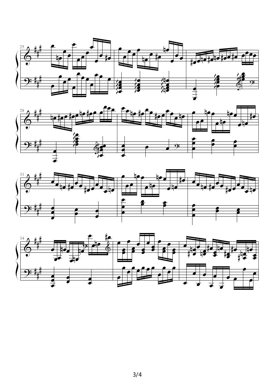 疯狂操琴者钢琴曲谱（图3）