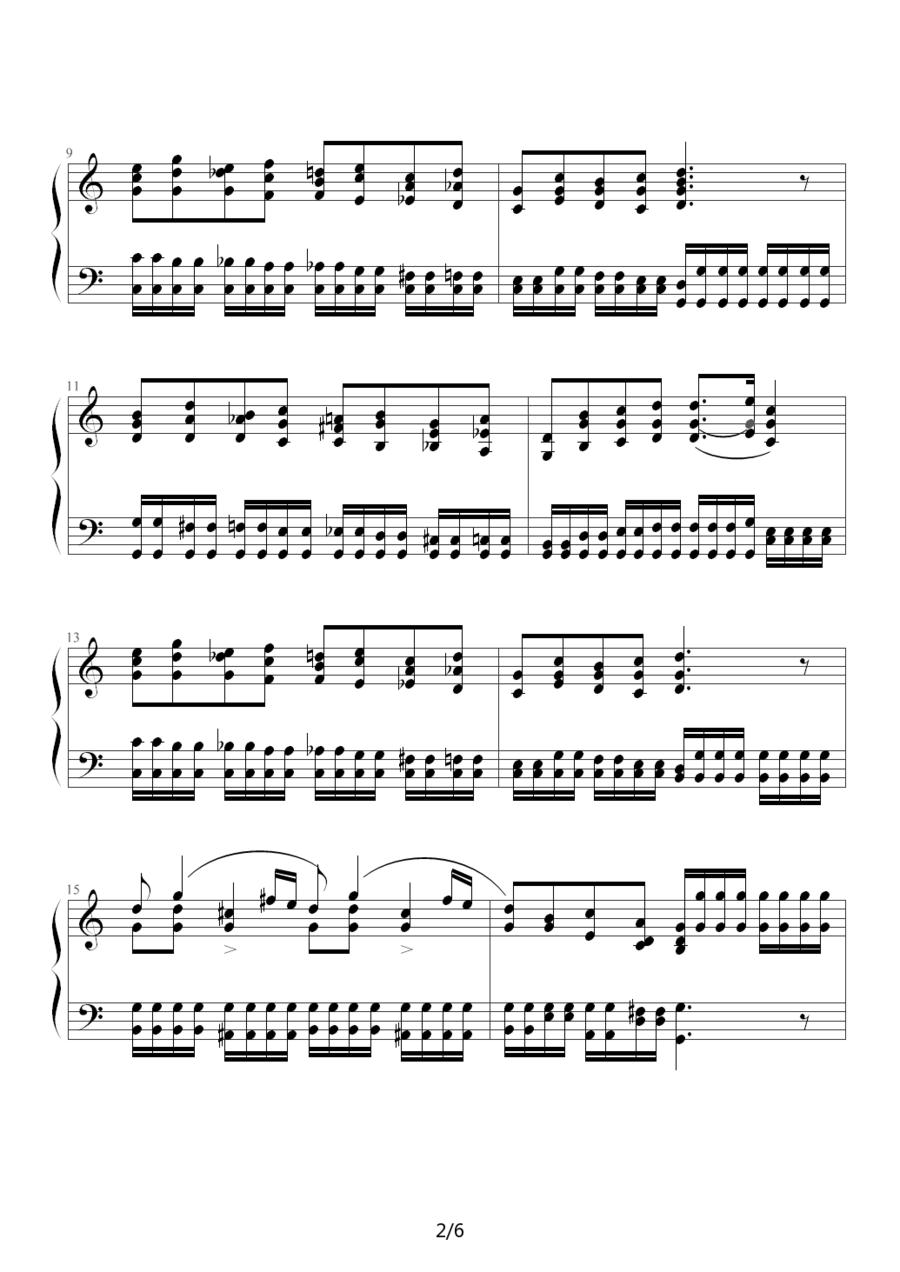 练习曲（Op.72 No.4）钢琴曲谱（图2）