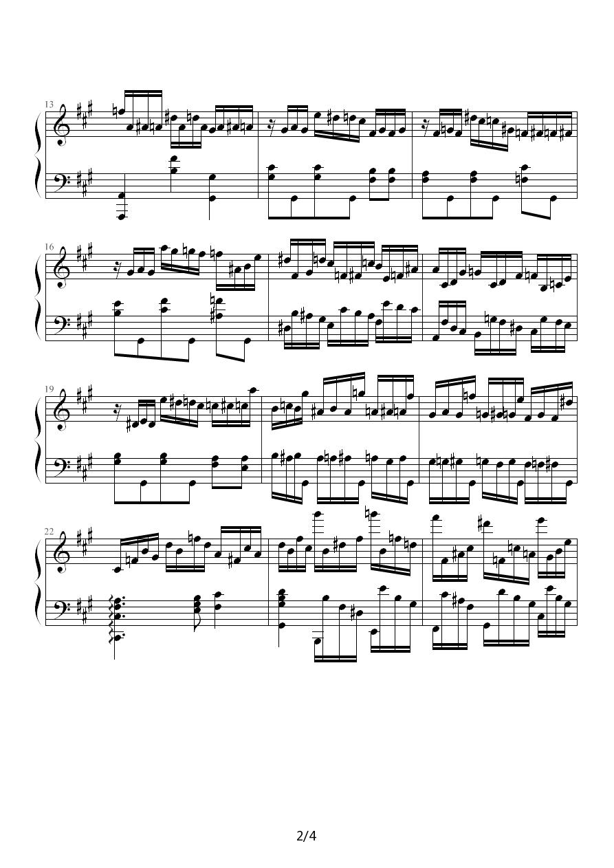 疯狂操琴者钢琴曲谱（图2）