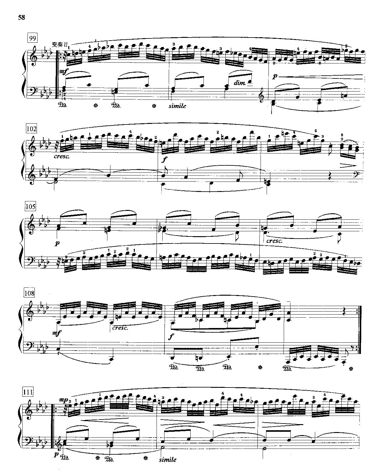 f小调变奏曲（Op.83）钢琴曲谱（图5）