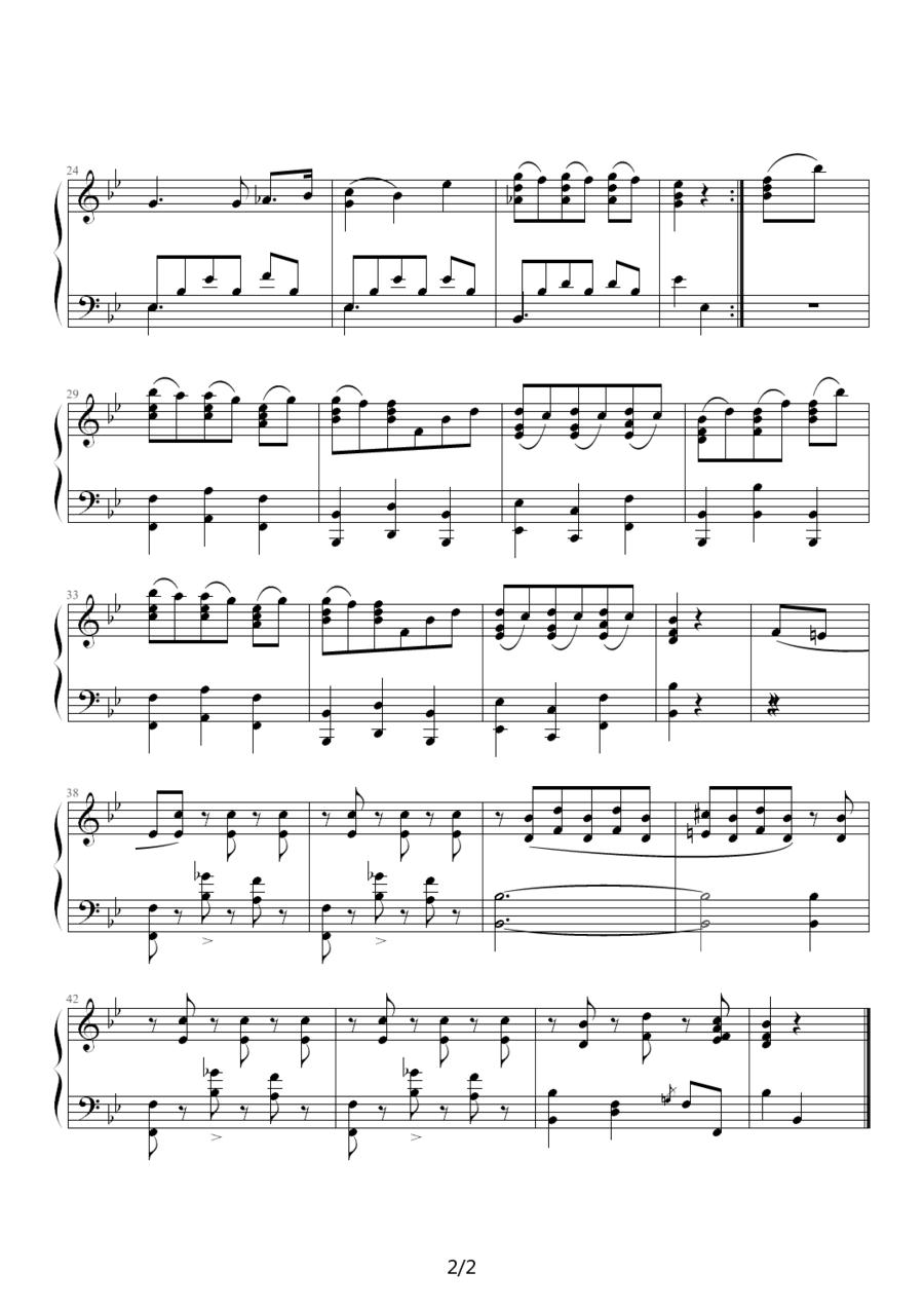 最后的乐思钢琴曲谱（图2）