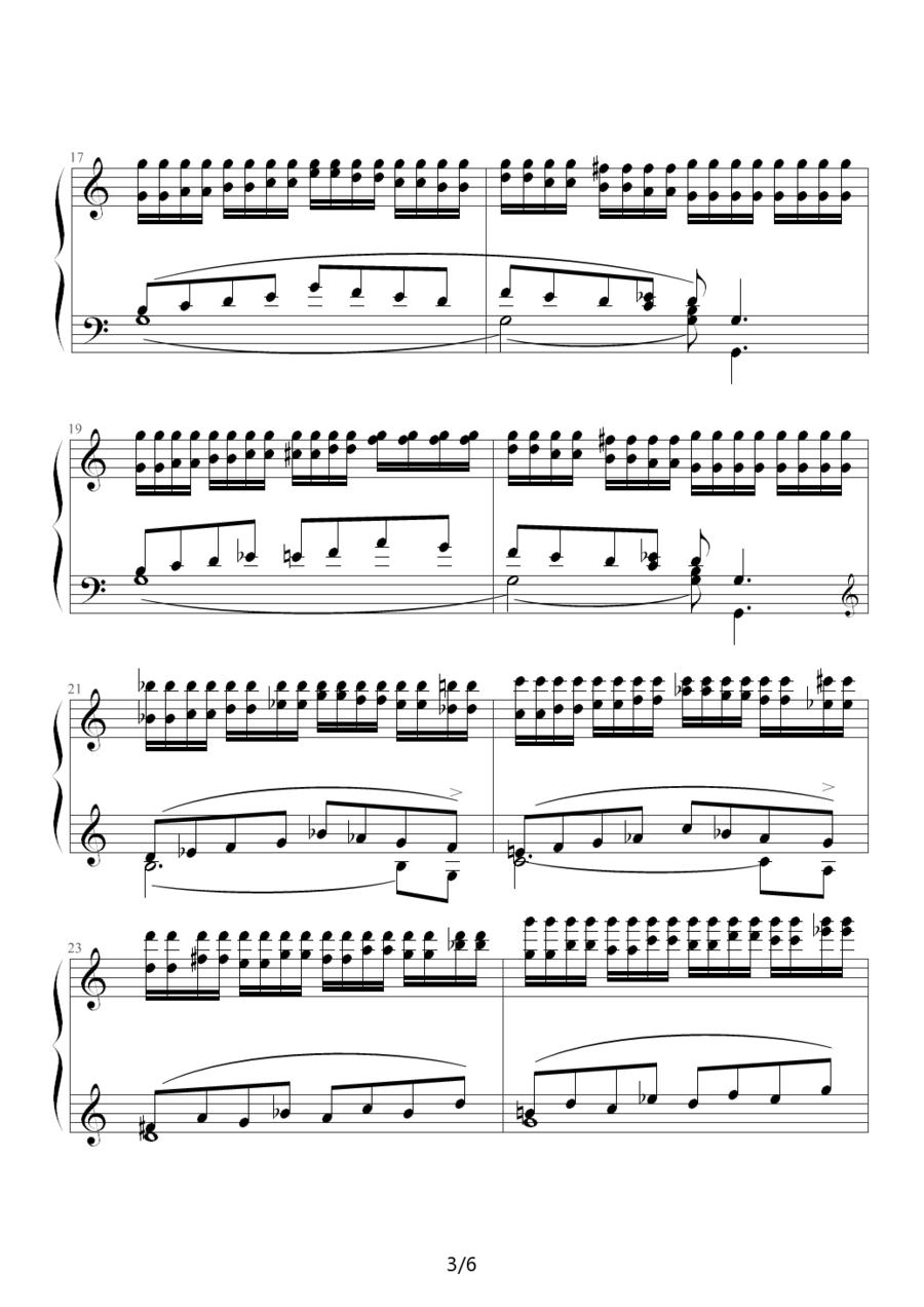 练习曲（Op.72 No.4）钢琴曲谱（图3）