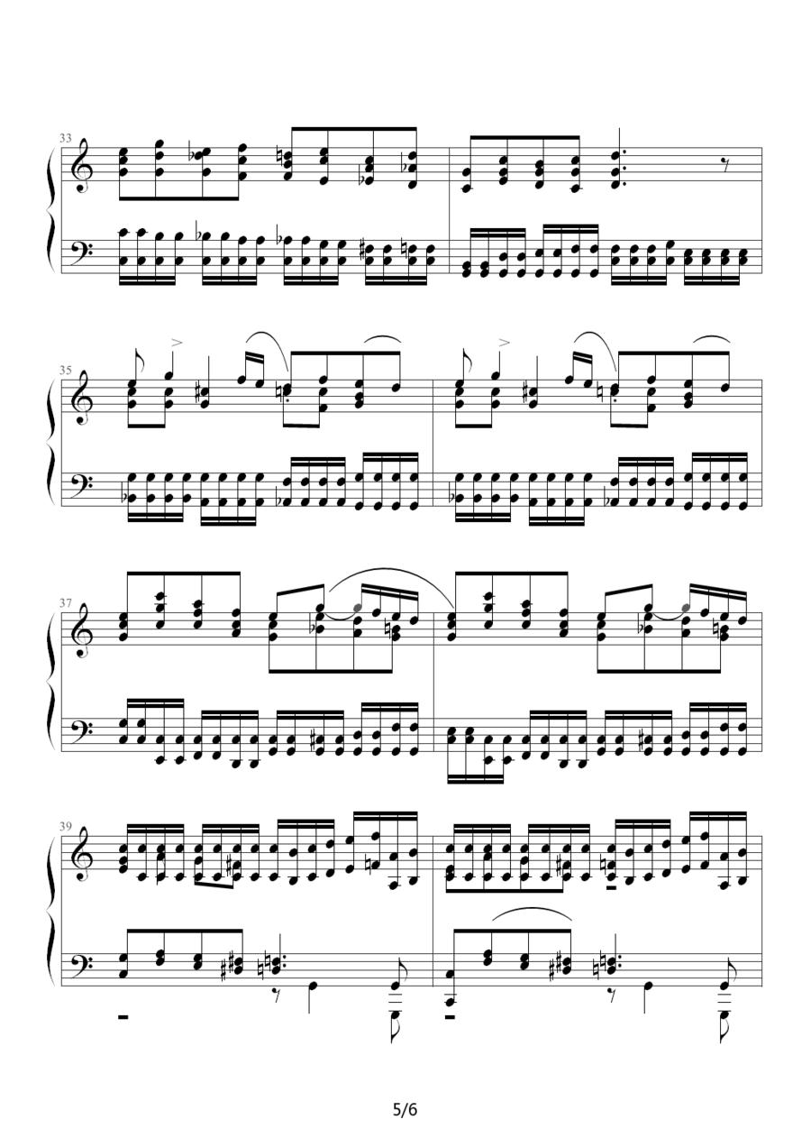 练习曲（Op.72 No.4）钢琴曲谱（图5）