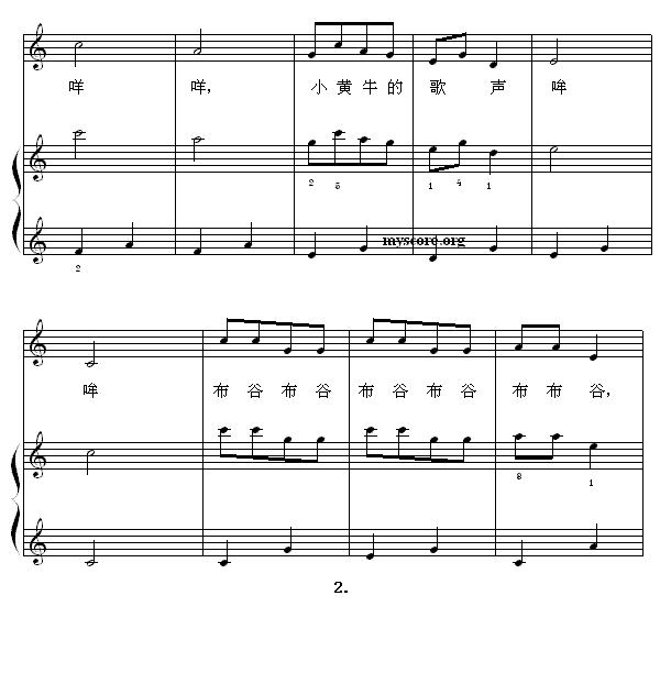 有趣的声音（钢琴启蒙小曲·42）钢琴曲谱（图2）