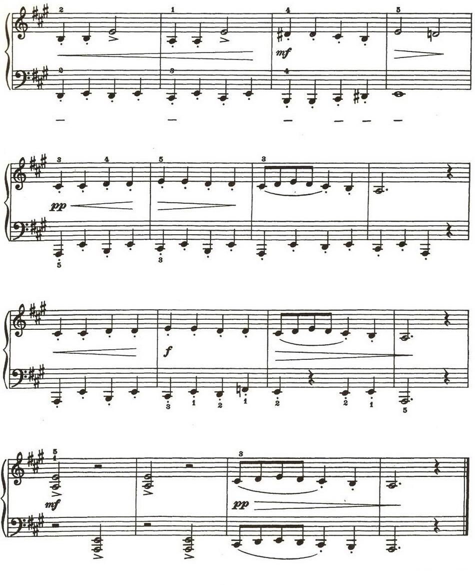 淘气的小精灵舞曲钢琴曲谱（图2）