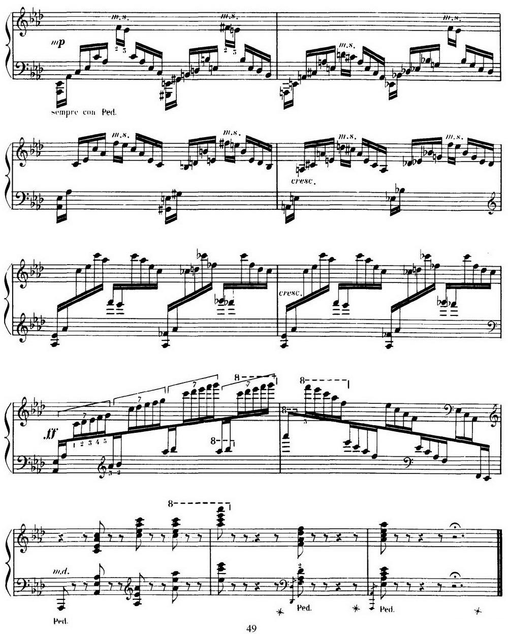 15 Etudes de Virtuosité Op.72 No.11（十五首钢琴练习曲之十一）钢琴曲谱（图5）