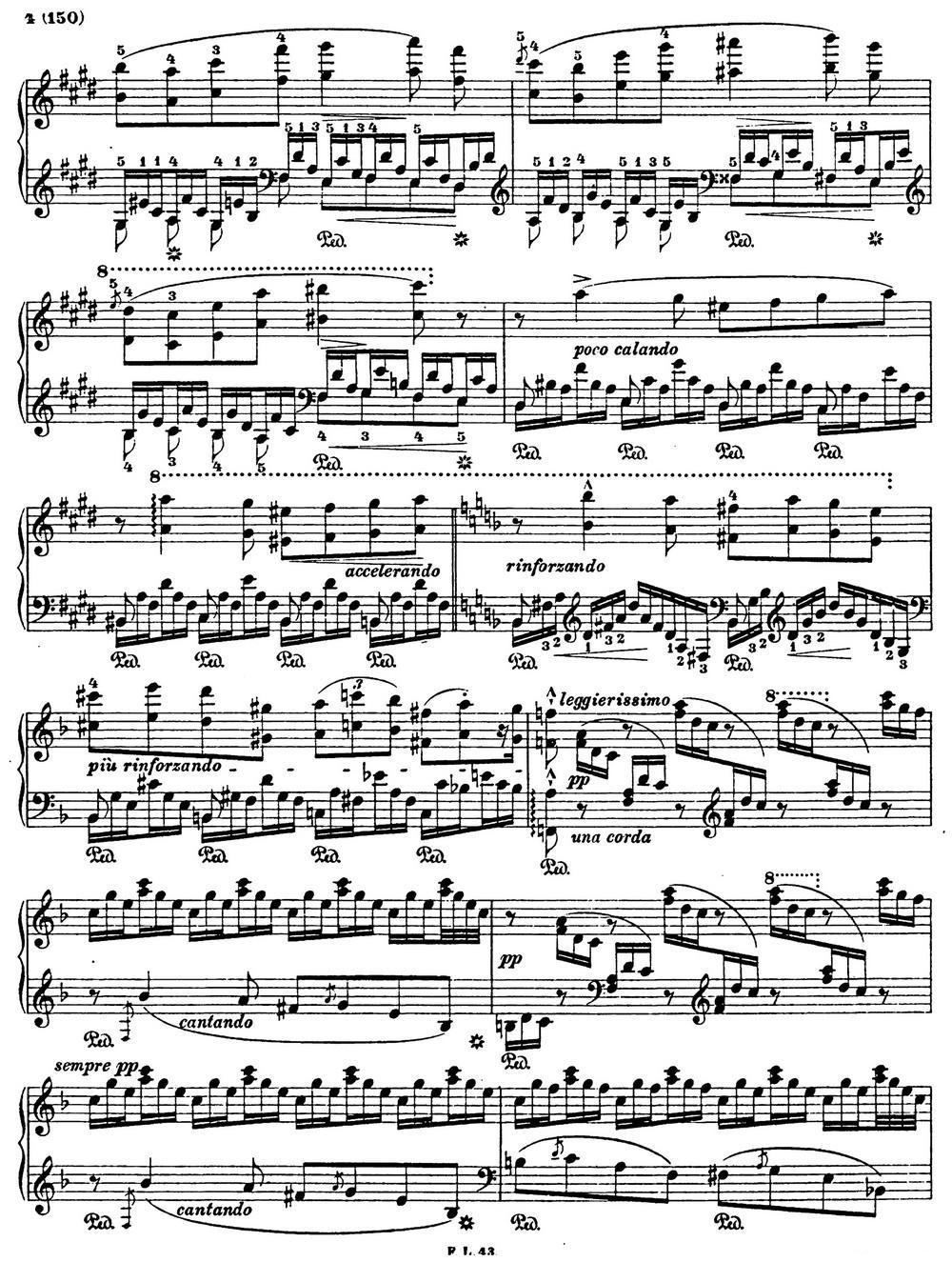 李斯特音乐会练习曲 S145（2 S145 侏儒舞 Gnomenreigen）钢琴曲谱（图3）