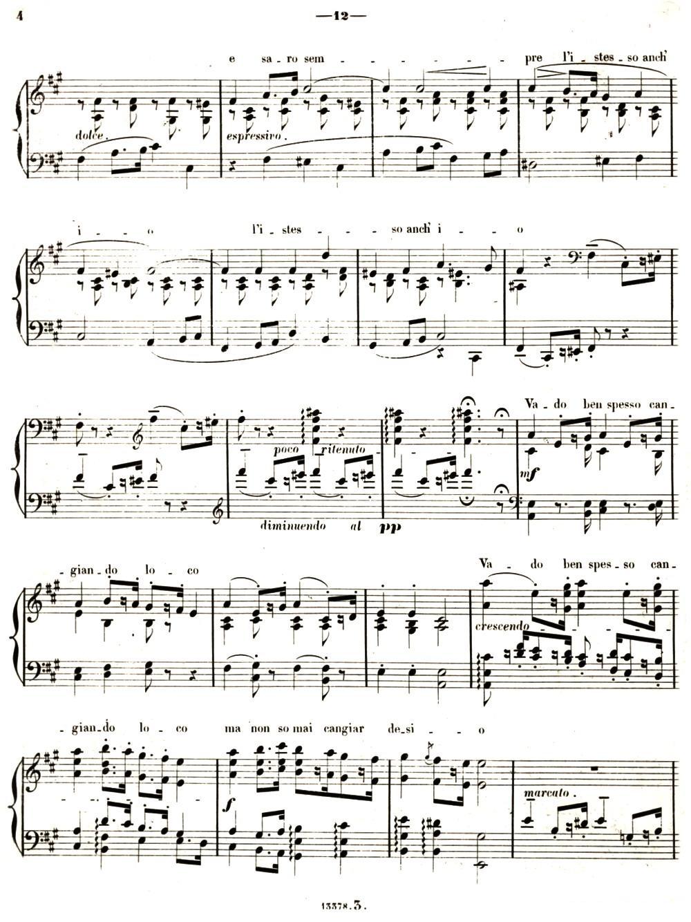 旅行岁月（第二集）意大利游记（罗沙小调 Canzometta del Salvator Rosa）钢琴曲谱（图3）