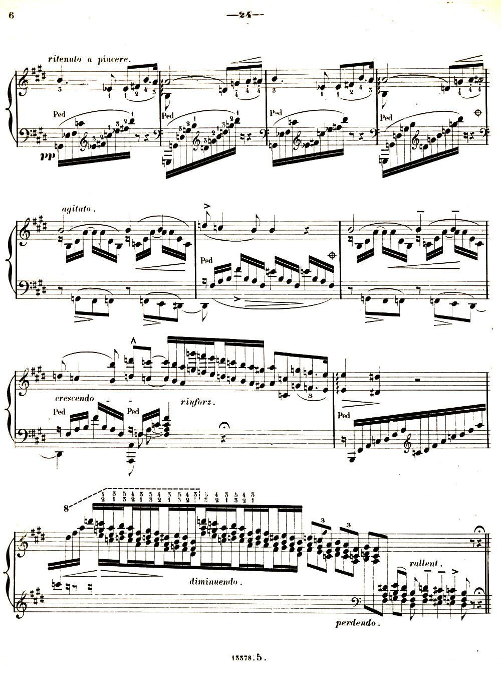 旅行岁月（第二集）意大利游记（（5.彼特拉克的十四行诗第104号 Sonetto 104 del P钢琴曲谱（图5）