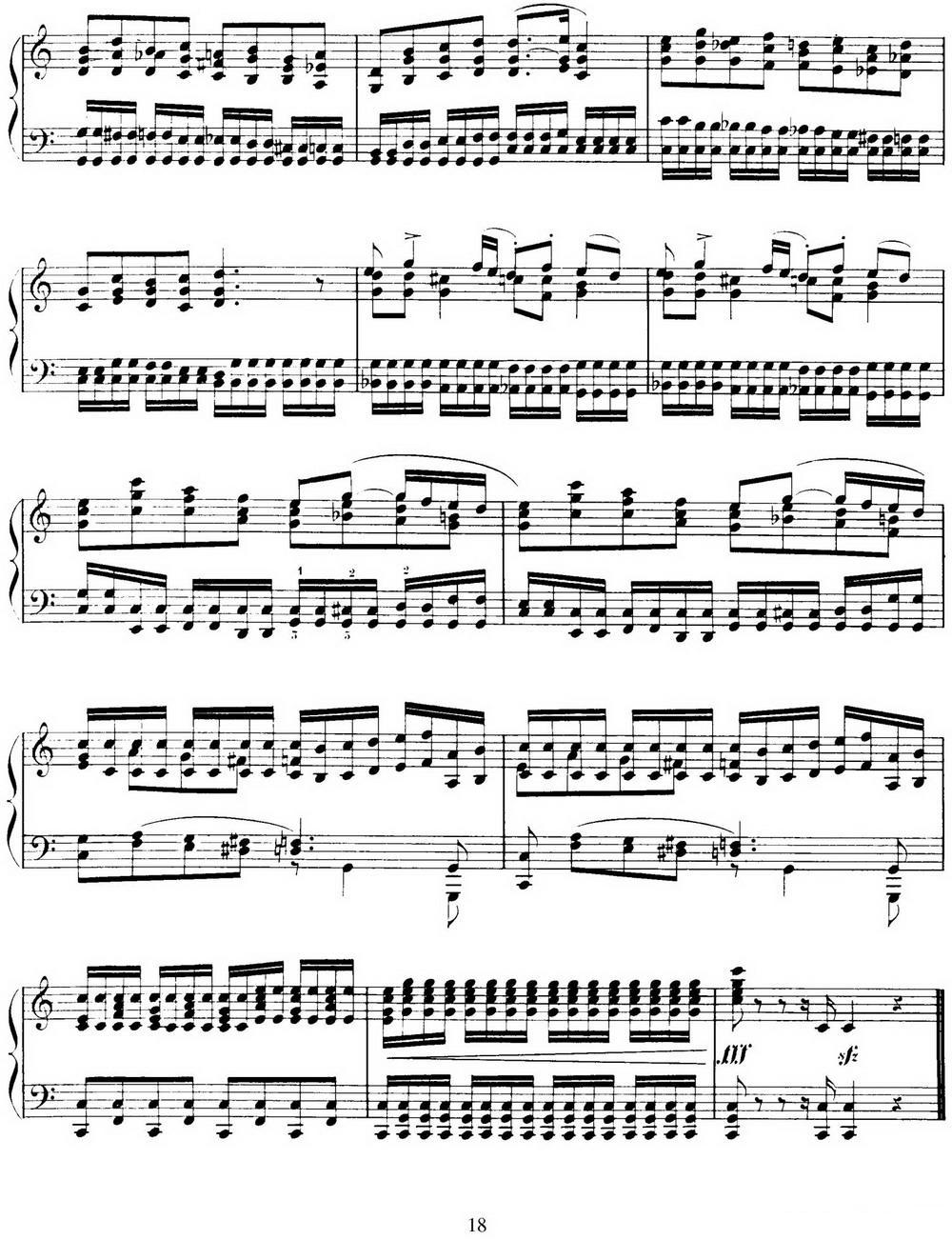 15 Etudes de Virtuosité Op.72 No.4 （十五首钢琴练习曲之四）钢琴曲谱（图4）