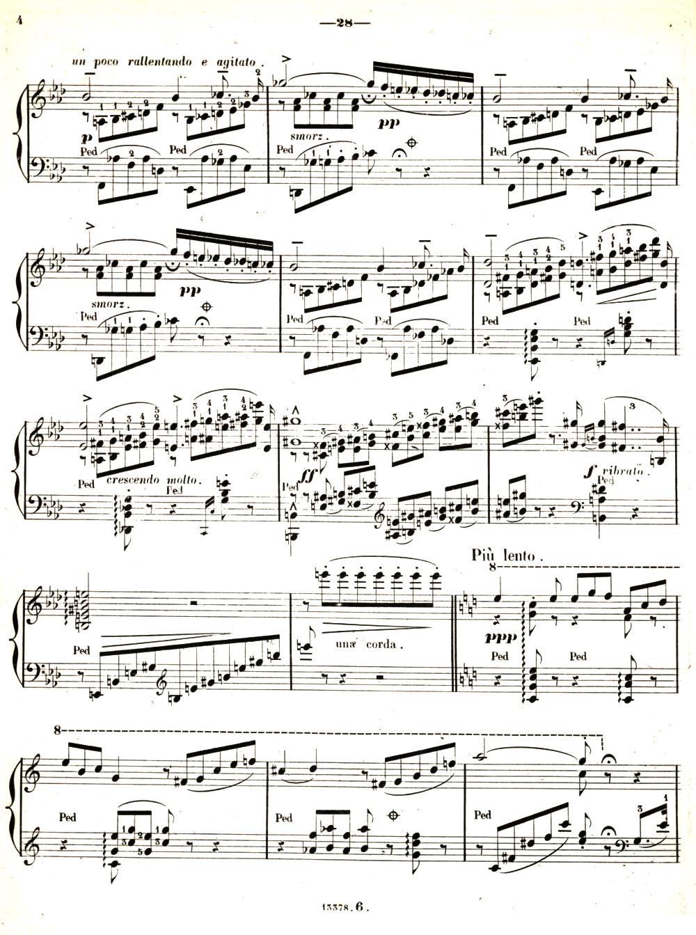 旅行岁月（第二集）意大利游记（6.彼特拉克的十四行诗第123号 Sonetto 123 del Pe钢琴曲谱（图3）