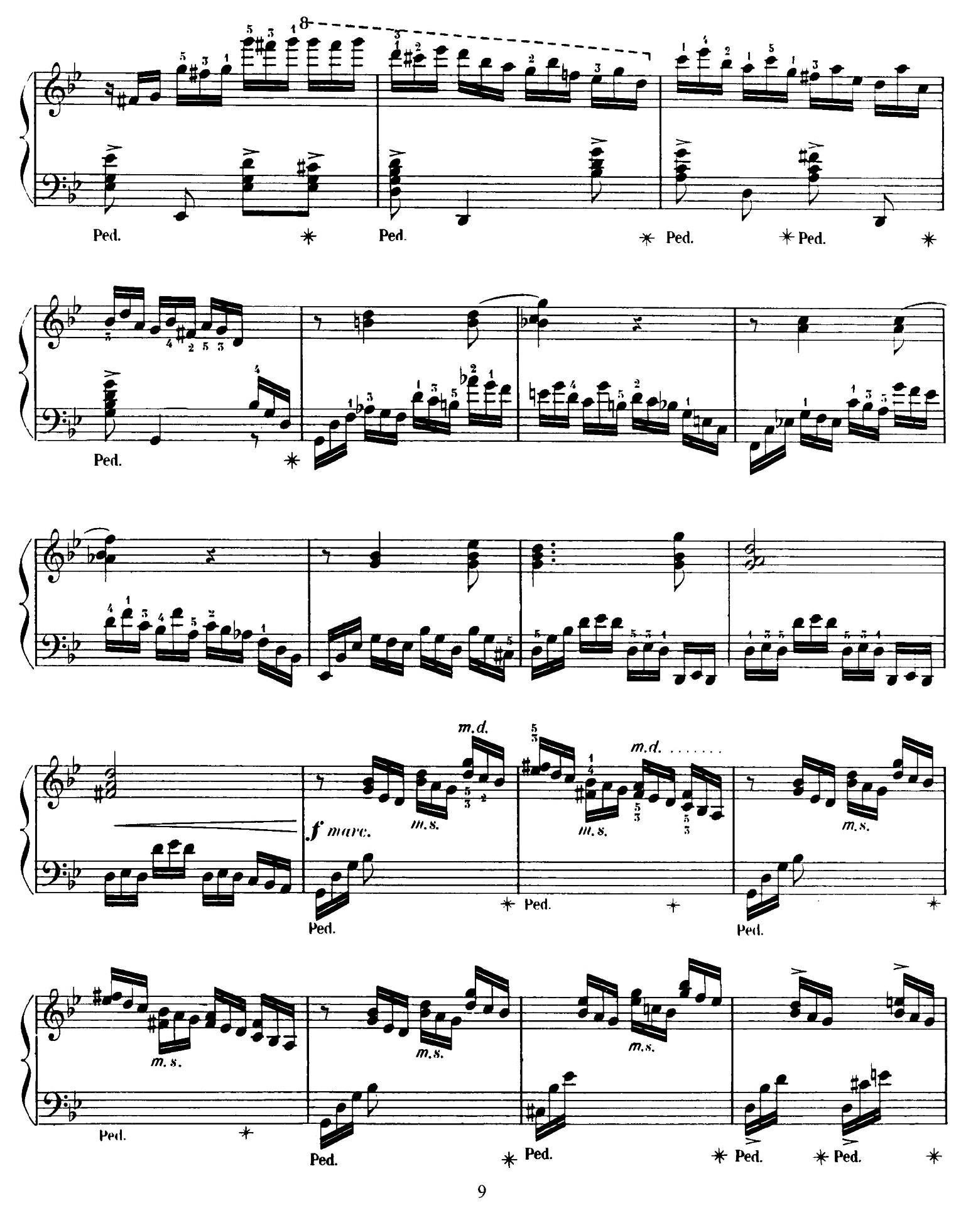 15 Etudes de Virtuosité, Op.72 No.2（十五首钢琴练习曲之二）钢琴曲谱（图4）