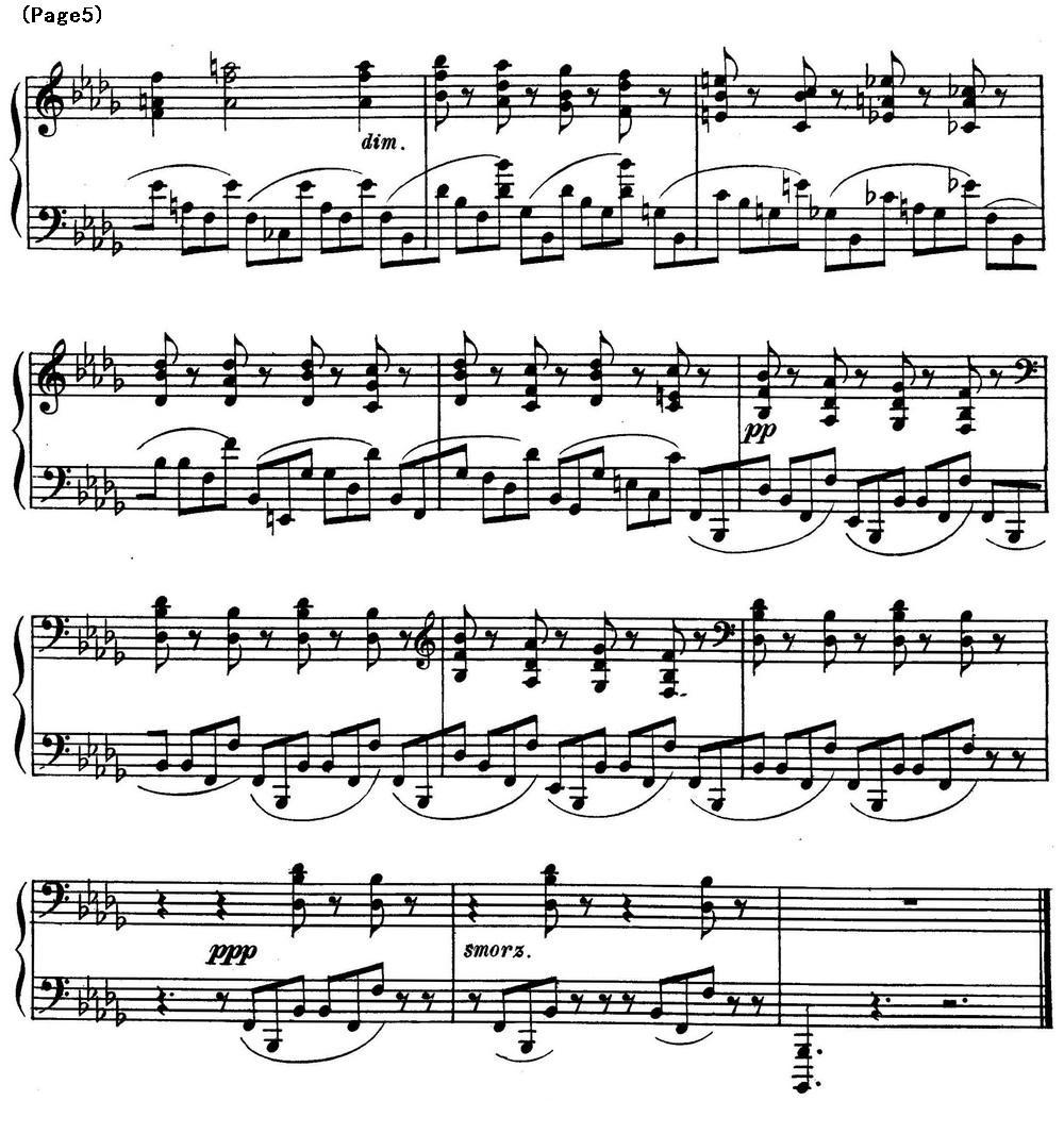 斯克里亚宾12首钢琴练习曲 Op8（No.7 Alexander Scriabin Etudes）钢琴曲谱（图5）