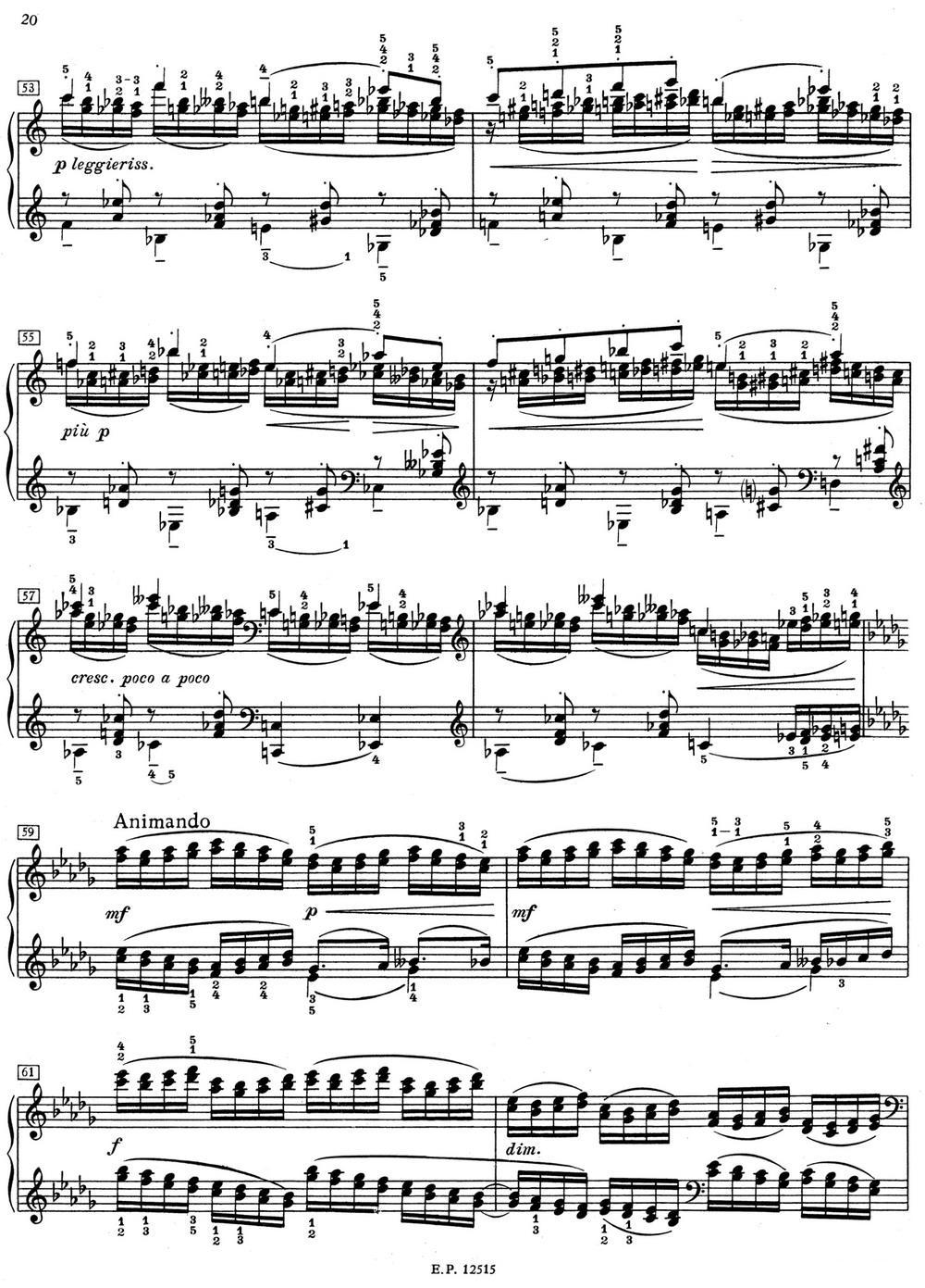 德彪西12首钢琴练习曲（2 三度练习v1.0 tierces）钢琴曲谱（图6）